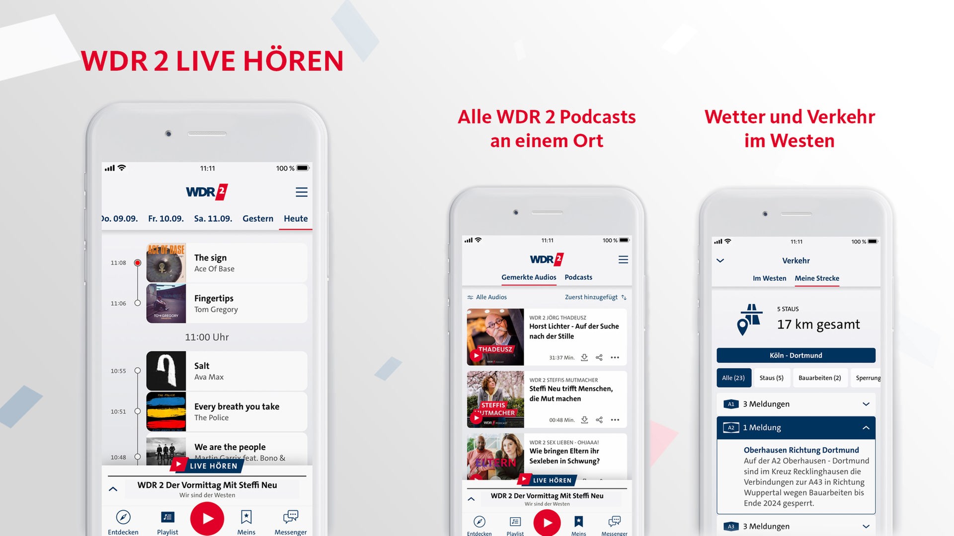 Die WDR 2 App - Kontakt - Radio