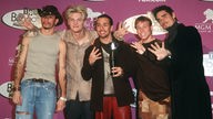 Mitglieder der Boyband "Backstreet Boys" im Jahr 1999