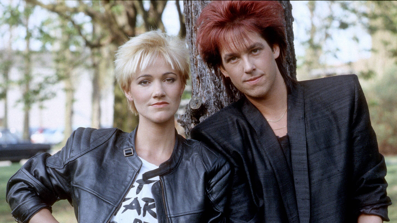Marie Fredriksson und Per Gessle von der Pop-Rock-Band "Roxette" im Jahr 1987