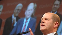Olaf Scholz,  Spitzenkandidat der SPD bei der Bürgerschaftswahl in Hamburg