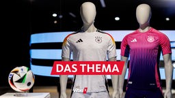 Die offiziellen Trikots der deutschen Fußball-Nationalmannschaft für die Fußball-Europameisterschaft 2024