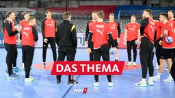 Training der deutschen Mannschaft in der zur Handball-Halle umgebauten Fußball-Arena in Düsseldorf (09.01.2024)