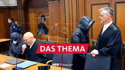WDR 2 Das Thema Heute: Urteil im Prozess Emily - Die beiden Angeklagten und ihre Verteidiger im Gerichtssaal 