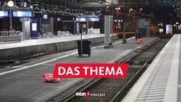 Leere Gleise und Bahnsteige am Kölner Hauptbahnhof