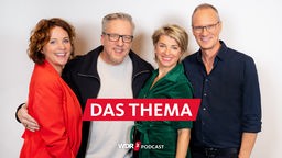 Die WDR 2 Moderatoren beim Weihnachtswunder 2023 (v.l.): Steffi Neu, Jan Malte Andresen, Sabine Heinrich, Thomas Bug