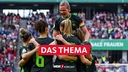 Dominique Janssen vom VfL Wolfsburg jubelt nach ihrem Tor zum 4:1 gegen den SC Freiburg
