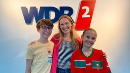WDR 2 Kindertag: Psychologin Franca Cerutti (m) mit Louis und Sophie