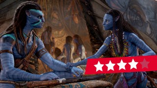 WDR 2 Neue Filme: Avatar 2 - 4 von 5 Sternen - Jake Sully (l) und Neytiri in einer Szene des Films "Avatar 2- The Way Of Water"