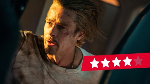 Brad Pitt als Auftragskiller "Labybug" in einer Szene des Films "Bullet Train"