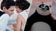 Szenen aus den Filmen "Die Herrlichkeit des Lebens" und "Kung Fu Panda 4"