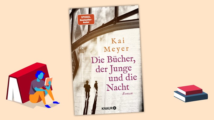 Cover von "WDR 2 Lesen: Die Bücher, der Junge und die Nacht" von Kai Meyer inkl. WDR 2 Grafikelement