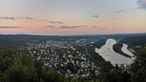 Blick vom Drachenfels auf das Rheintal