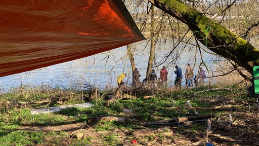 Picknick am Fluss