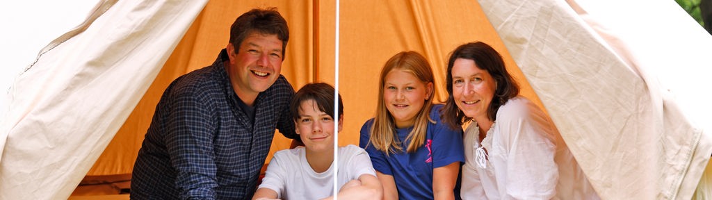 Familie Stamen im WDR 2 Zelt auf dem Mühlenhof in Münster