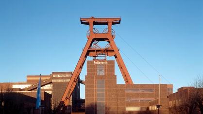 Das Gelände der Zeche Zollverein in der Wintersonne