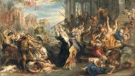Das Gemälde Peter Paul Rubens, "Der bethlehemitische Kindermord", um 1638, hängt in der Alten Pinakothek in München