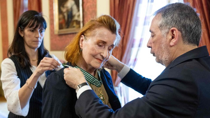 Die österreichische Literaturnobelpreisträgerin Elfriede Jelinek wird mit dem renommierten französischen Kulturorden "Ordre des Arts et des Lettres" geehrt