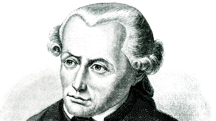 Eine Illustration des deutschen Philosophen Immanuel Kant.