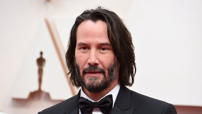 Ein Porträt des Hollywood-Schauspielers Keanu Reeves.