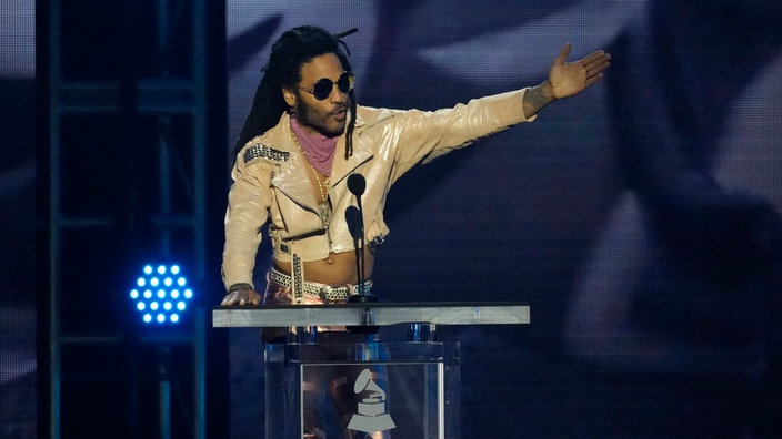 US-Rockstar Lenny Kravitz bekommt in Hollywood einen Stern auf dem "Walk of Fame". 