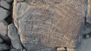  Auf diesem von dem Forscher Dr. Philipp Riris zur Verfügung gestellten Orthofoto sind Petroglyphen an einem Felsen zu sehen. 