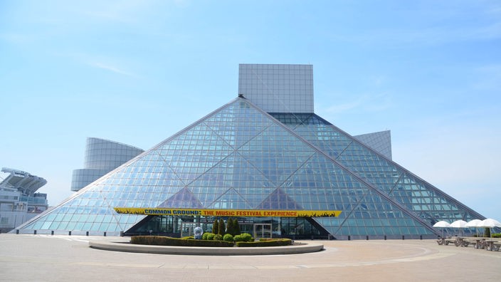 Die Rock and Roll Hall of Fame in Cleveland