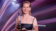 Sandra Hüller bei der Verleihung des 36. Europäischen Filmpreises in der Arena Berlin. Berlin, 09.12.2023