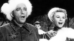 Bing Crosby und Vera-Ellen im amerikanischen Musicalfilm "White Christmas" von 1954