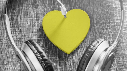 WDR 3 Lieblingsstücke, Symbolfoto: Kopfhörer mit Herz