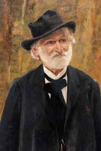 Leopoldo Metlicovitz. Giuseppe Verdi, 1900, Öl auf Leinwand, Archivo Storico Ricordi, Mailand