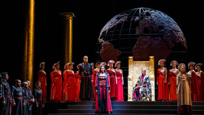 Szene aus: „Nabucco“ von Verdi am Slowenischen Nationaltheater Ljubljana