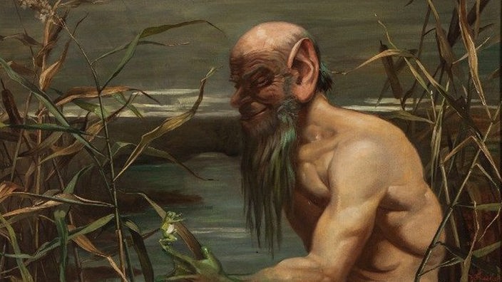 "Der Wassermann" von Harald Friedrich (ca. 1900)