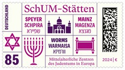 Sonderbriefmarke für jüdische SchUM-Stätten präsentiert