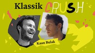 Episodenbild zum Musikpodcast "Klassik Crush" mit Simon Höfele und Kaan Bulak