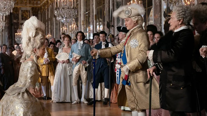 Johnny Depp als König Ludwig XV. in dem Historienfilm "Jeanne du Barry", der das Filmfestival von Cannes eröffnen wird.