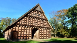 Historische Scheune im Museumsdorf Cloppenburg.