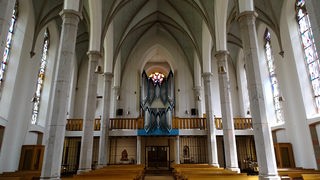 Orgel in der St. Nikolaus Kirche in Gemünd.
