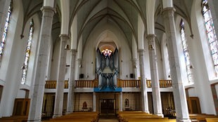 Orgel in der St. Nikolaus Kirche in Gemünd.