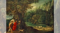 'Landschaft mit Tobias und dem Engel' (um 1605, Öl auf Kupfer) Zuschreibung David Teniers d. Ältere