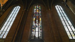 Das neu eingeweite "Reformationsfenster" in der Marktkirche in Hannover