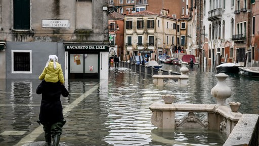 Hochwasser in Venedig im Jahr 2019