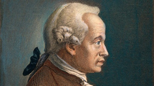 Porträt von Immanuel Kant aus dem 19. Jahrhundert.