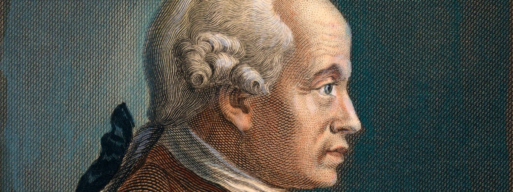 Porträt von Immanuel Kant aus dem 19. Jahrhundert.