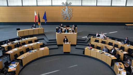 Blick in den Plenarsaal des Thüringer Landtags (Foto vom 9.5.2019)