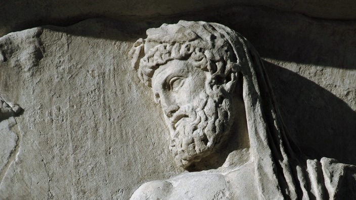 Ein Relief von Aeneas.