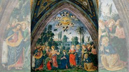 Die Herabkunft des Heiligen Geistes (Pfingsten). (Sammlung der  Appartamenti Borgia, Vatican)
