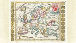 Europakarte aus Frankreich, 1706
