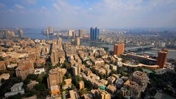 Blick auf die ägyptische Metropole Kairo
