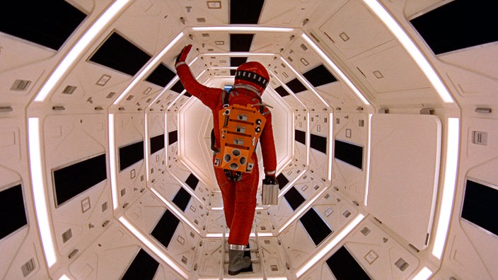 Die Szene des Filmklassikers "A Space Odyssey" von Stanley Kubrick aus dem Jahr 1968 zeigt Keir Dullea
