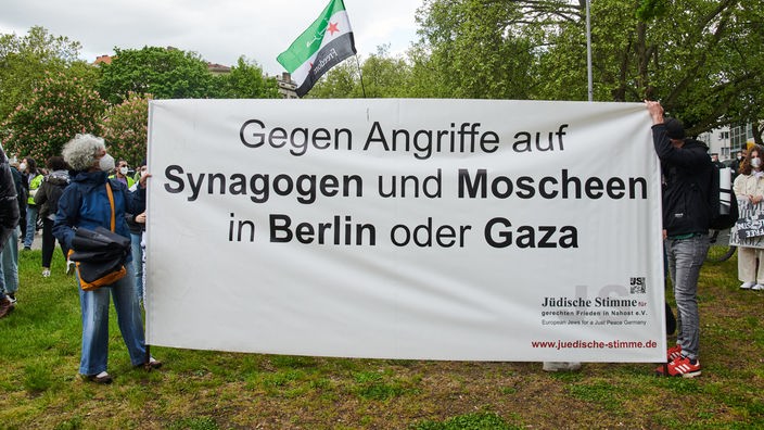 Demonstration zum Konflikt in Israel 2021 in Berlin